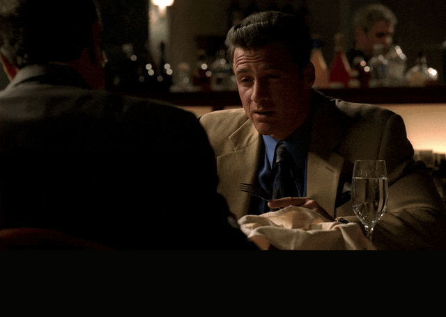 Whack The Guy Over A Horse from The Sopranos (1999), captioned "But to whack the guy over a horse? How fucked up is that?", Incredulous and Disgusted reaction animated GIF