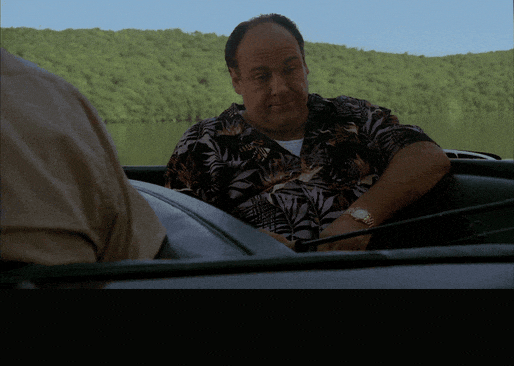 Steven R Schirripa in The Sopranos (1999), captioned "You probably don't even hear it when it happens, right?", Contemplative and Ominous reaction animated GIF