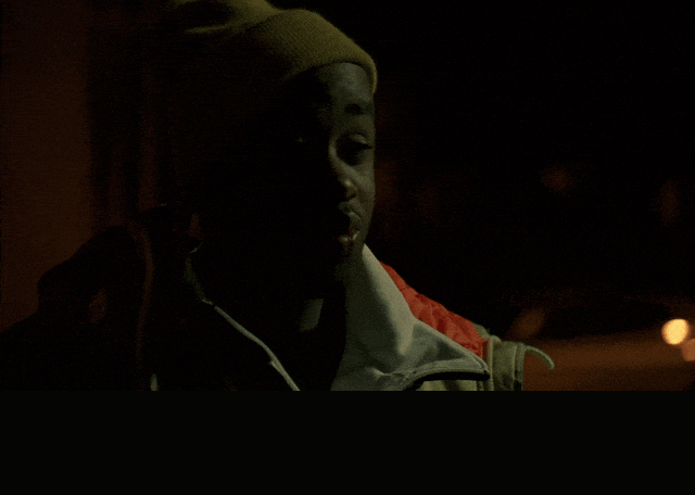 Tray Chaney in The Wire (2002), captioned "World going one way, people another, yo.", Wistful and Resigned reaction animated GIF
