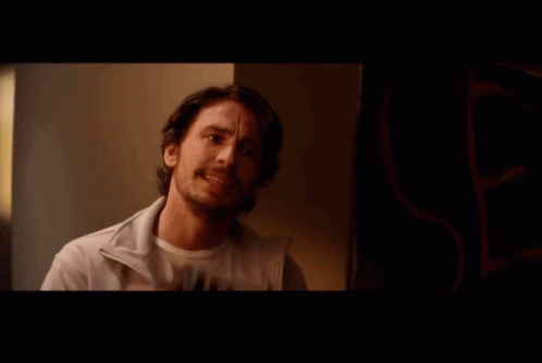 Danny Mcbride in This Is the End (2013), Skeptical and Blank reaction animated GIF