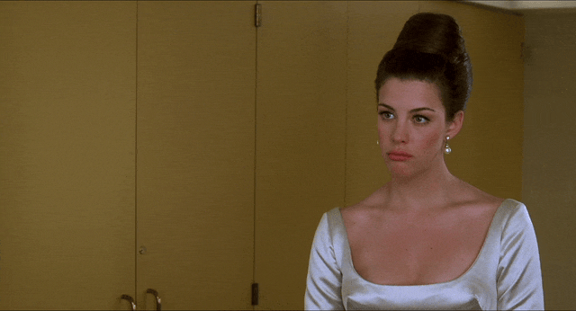 Liv Tyler in That Thing You Do! (1996), Serene and Attentive reaction animated GIF