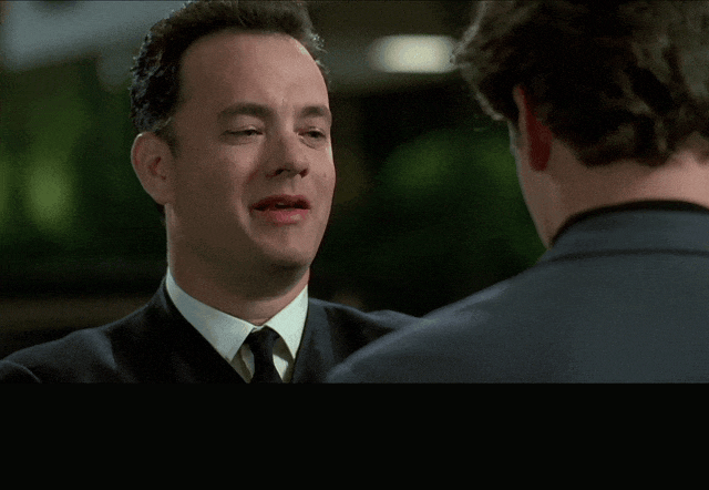 Tom Hanks in That Thing You Do! (1996), captioned "You boys got The Hollywood Television Showcase.", Thrilled and Proud reaction animated GIF