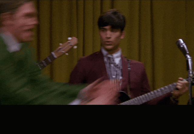 Oh My Goodness from That Thing You Do! (1996), captioned "Oh, my goodness!", Surprised and Delighted reaction animated GIF