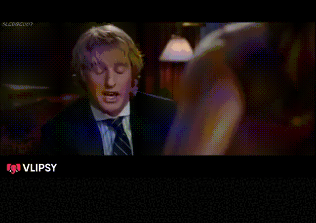 Jane Seymour and Owen Wilson in Wedding Crashers (2005), captioned "Call me kitty cat.", Flirtatious and Awkward reaction animated GIF